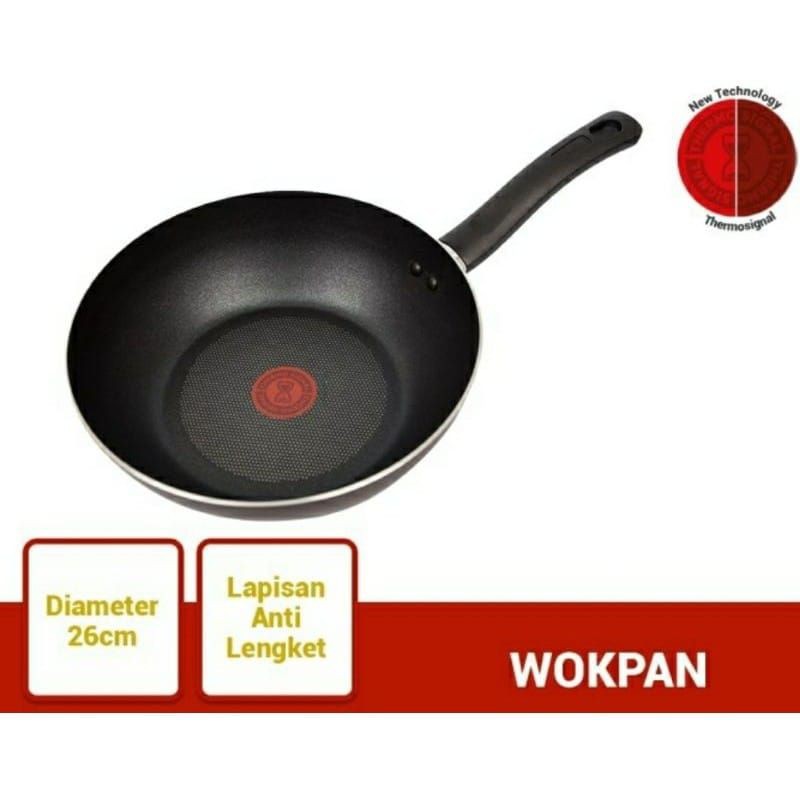 Tefal Day by Day Wokpan กระทะทําอาหารไทเทเนียมแบบไม่ติดขนาด 26 ซม. และ 28 ซม.