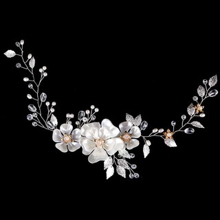 ❤S Wind Womens Vintage Gold Leaves 3D-Flowers Wedding Hair Vine Brides Girls Prom