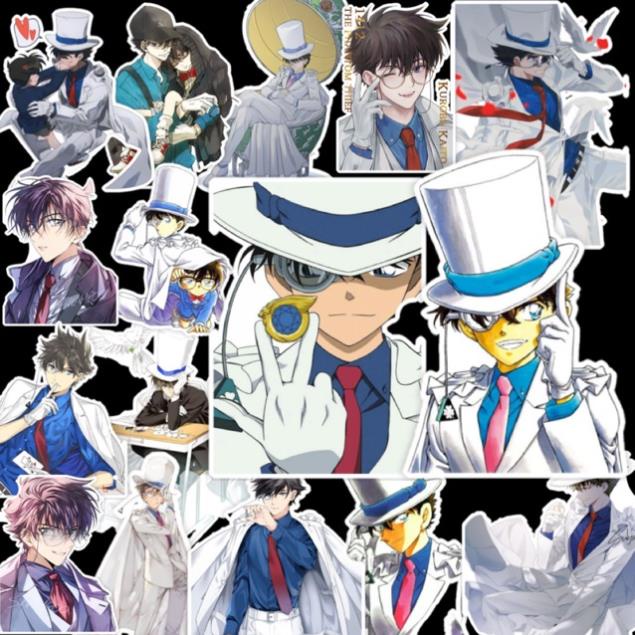 STICK13 - ชุด 50 ชิ้น EXTREMELY UNIQUE KAITOU KID 1412 สติ๊กเกอร์