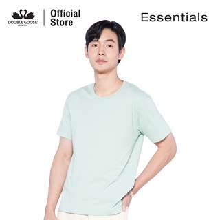 ห่านคู่ เสื้อยืดคอกลมสีเขียว รุ่น Essential