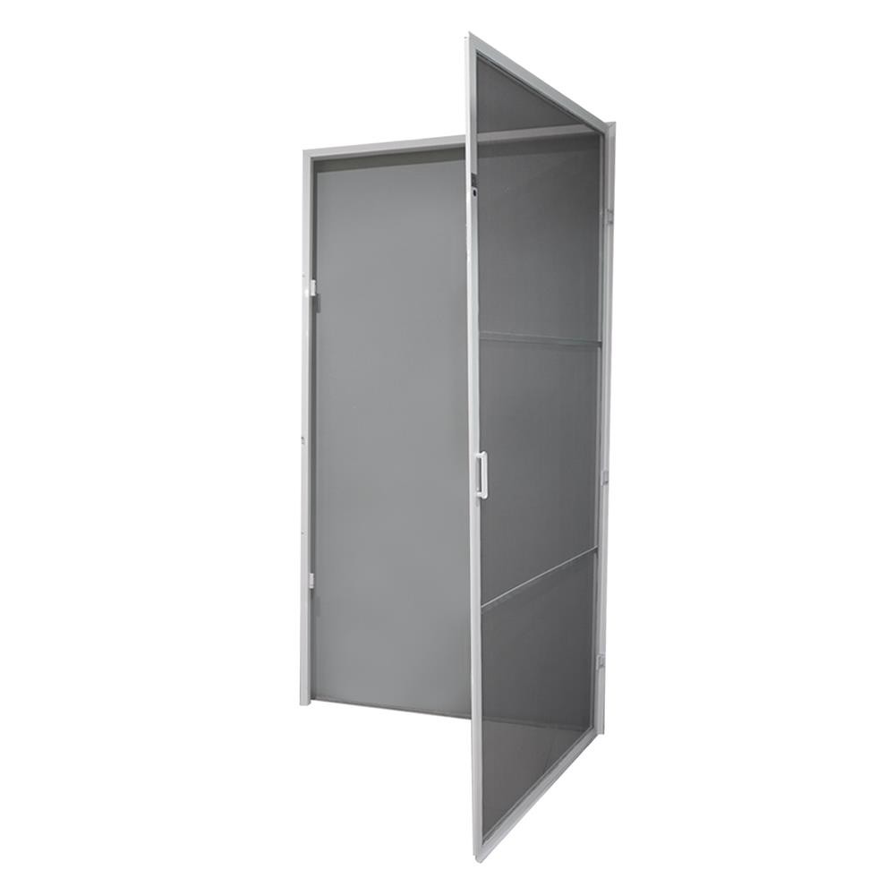 มุ้งลวด ชุดมุ้งประตูบานเปิด S.D.BRILLIANT DIY 90x200 ซม. อุปกรณ์เสริมประตูหน้าต่าง ประตู หน้าต่าง ALUMINUM SWING SCREEN