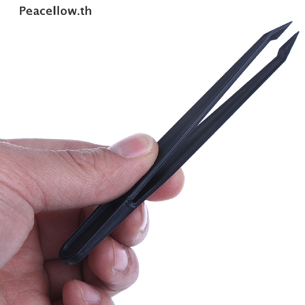 【Peacellow】 Curved Straight Tip Forceps Diamond Painting Tweezers Plastic Picking Tweezers 【TH】