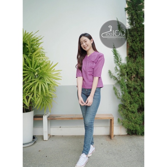 💜เสื้อผ้าฝ้ายสีม่วง💜ราคาน่ารัก - รูปที่ 7