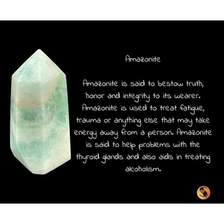 Amazonite tower for decoration and healing. หอคอยอเมซอนสำหรับตกแต่งและบำบัด