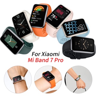 สายนาฬิกาข้อมือซิลิโคน TPU แบบเปลี่ยน สําหรับ Xiaomi Mi Band 7 Pro 7pro Mi Band 7 Pro