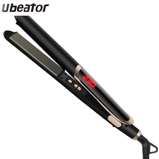 Ubeator เครื่องมือจัดแต่งทรงผมแรงดันไฟฟ้าเซรามิกแบบแบนแบบ Dual มืออาชีพ