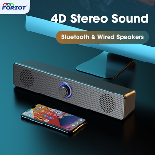 Foriot ลำโพงบลูทูธ ลำโพงคอม 3 in 1 ลําโพงซาวด์บาร์ เบสหนักๆ Wireless TV Speaker  ระบบโฮมเธียเตอร์ เสียงกลางใสมาก