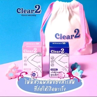 Clear 2 เคลียร์ทู ผงระงับกลิ่นกาย ผงสปาเต่าขาว กลิ่นเปรี้ยว กลิ่นอับชื้น