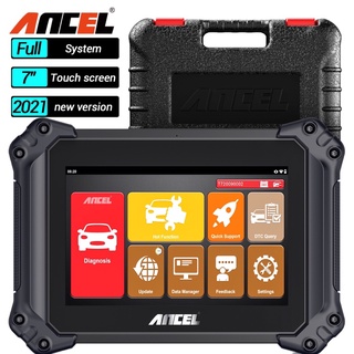 Ancel V6 เครื่องสแกนเนอร์ Obd2 Odb2 บลูทูธ พร้อมฟังก์ชั่นบํารุงรักษา 15+ ECU เข้ารหัส ควบคุมสองทิศทาง ตั้งโปรแกรมปุ่มกด สําหรับรถยนต์