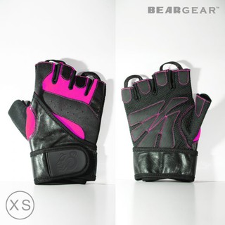 BEARGEAR ถุงมือผลิตขึ้นจากหนังวัวแท้ Gym Gloves with Wrist Wrap