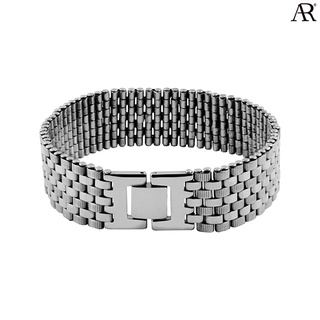 ANGELINO RUFOLO Bracelet ดีไซน์ Gear Chain สร้อยข้อมือผู้ชาย Stainless Steel 316L(สแตนเลสสตีล)คุณภาพเยี่ยม สีเงิน