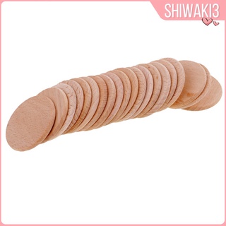 [Shiwaki3] แผ่นไม้ทรงกลม Diy สําหรับตกแต่งงานศิลปะ 36 มม. 20 ชิ้น