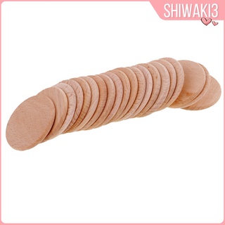 [Shiwaki3] แผ่นไม้ทรงกลม Diy สําหรับตกแต่งงานศิลปะ 36 มม. 20 ชิ้น