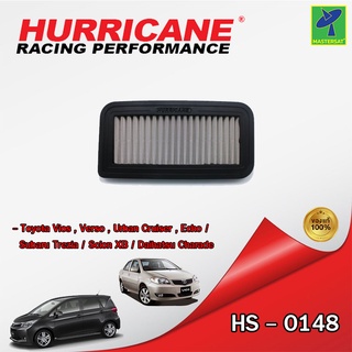 Mastersat กรองอากาศ กรองอากาศรถยนต์ HURRICANE HS-0148 กรองสแตนเลส สำหรับ Toyota Vios , Verso , Urban Cruiser , Echo / Su