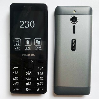 โทรศัพท์มือถือ  โนเกียปุ่มกด NOKIA 230 (สีดำ) 2 ซิม จอ  2.8นิ้ว รุ่นใหม่ 2020