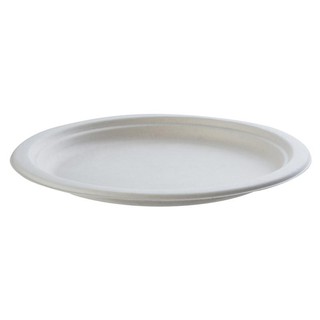 จานชานอ้อย 9 นิ้ว (แพ็ค50ใบ) 9-inch bagasse plate (pack of 50)