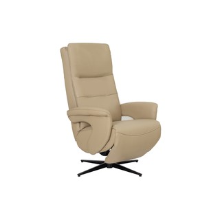 Modernform Recliner รุ่น Ceasar เก้าอี้ปรับนอน หนังแท้ สีน้ำตาลอัลมอนด์ (พร้อมพอร์ทต่อ USB)