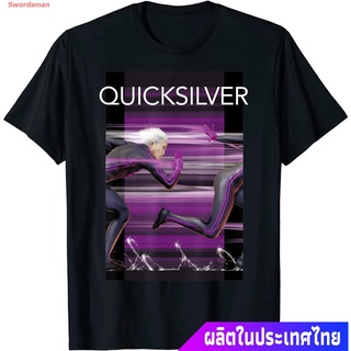 เสื้อยืดแขนสั้น Marvel X-Men Quicksilver Speeding Bullet Graphic T-Shirt Short sleeve T-shirtsFU|