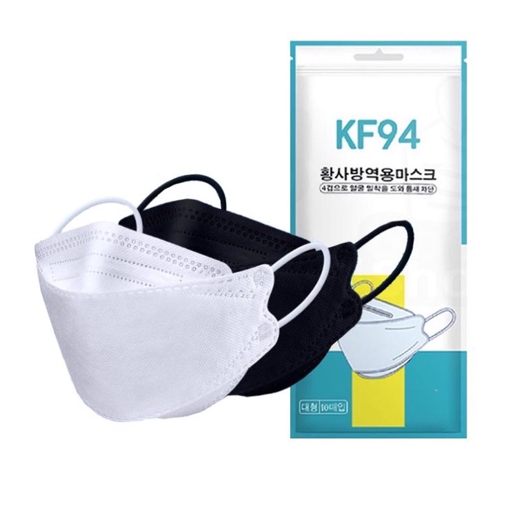 แท้100%🔥ลดล้างสต๊อก🔥หน้ากากอนามัย KF94 ซอง 10 ชิ้น หน้ากากเกาหลี แมสเกาหลี mask หน้ากากอนามัยทรงเกาหลี แมสปิดจมูก