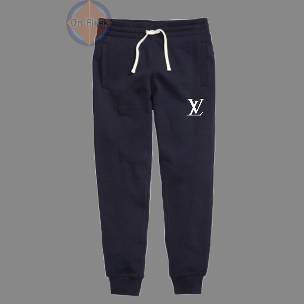 กางเกงขายาว Louis Vuitton หลุยส์วิตตอง ผ้าสำลี กันหนาว หนานุ่มใส่สบาย กางเกงบิ๊กไบค์ Biker กางเกงกีฬา วิ่ง