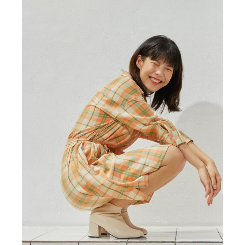 Cindy dress อก 34" ยาว 42" แบรนด์ Chamniii