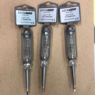 ไขควงวัดไฟ SecuPen จากประเทศเยอรมัน ( 1 ด้าม) ไขควงลองไฟ ไฟสว่างจ้า