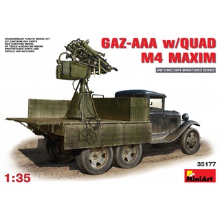 โมเดลประกอบ MiniArt 1/35 MI35177 GAZ-AAA W/QUAD M4