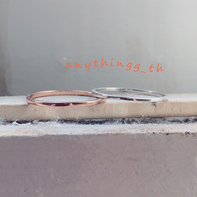 แหวนเกลี้ยง เงินแท้ 92.5% มีทั้งสี Silver & Pinkgold❤️✨