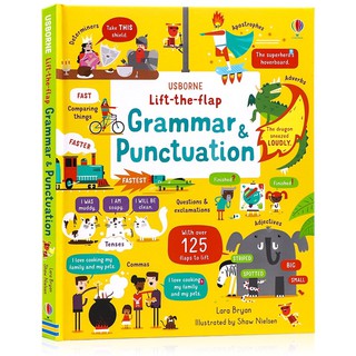 พร้อมส่ง Usborne Lift-the-Flap Grammar and Punctuation (Board Book)