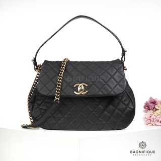 CHANEL CROSSBODY IN BLACK CAVIER GHW