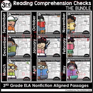 new Reading Comprehension Passages and Questions The Bundle (3rd Grade)