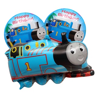 ลูกโป่งฟอยล์อลูมิเนียม ลาย Thomas &amp; Friends Thomas สําหรับตกแต่งปาร์ตี้วันเกิด