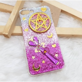 สั่งทำ เคสเซเลอร์มูน เคสกากเพชร เคสชื่อ SailorMoon