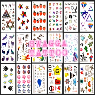 แทททู มินิมอล 10ใบ100 แทททู ฮยอนอา แทททูจิ๋ว รอยสักชั่วคราว tattoo