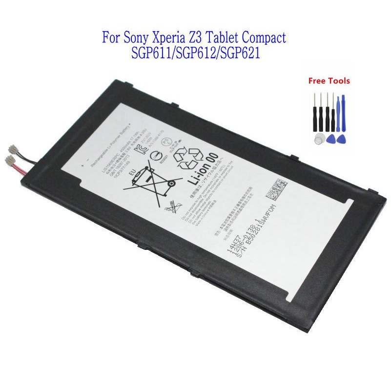 1x 4500mAh LIS1569ERPC Replacement Battery For Sony Xperia Tablet Z3 Compact  SGP611 SGP612 SGP621 + Repair Tools kit TL