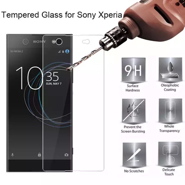 กระจกนิรภัย Sony Xperia XA 5 นิ้วกระจกใสป้องกันรอยขีดข่วน 0.3 มม