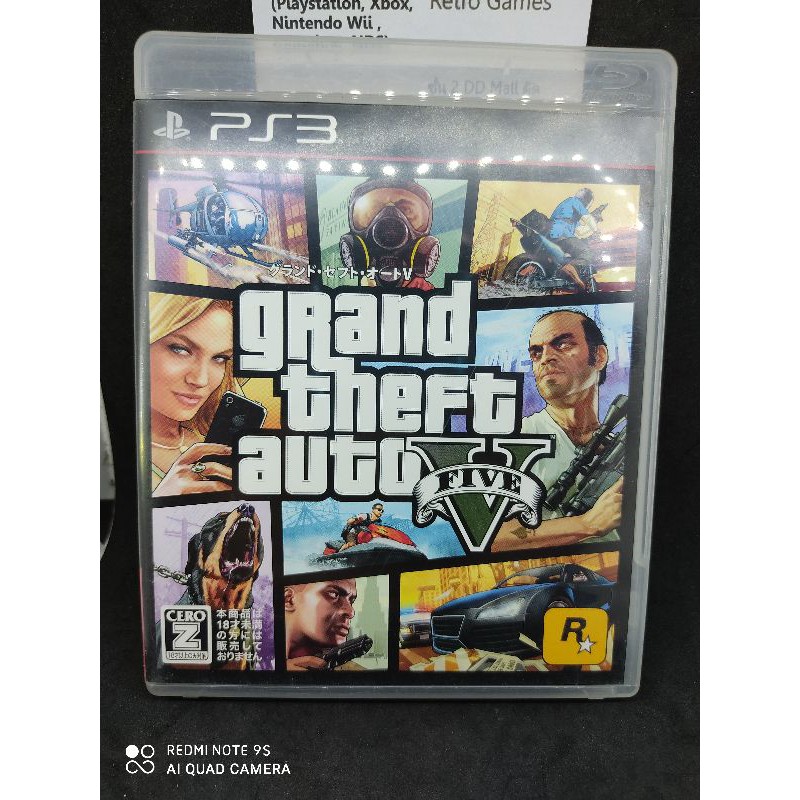 เกมส์แผ่นแท้ PS3 GTA 5 สภาพสวย พร้อมแผนที่ ใช้งานได้ปกติ สินค้าดี ไม่มีย้อมแมว