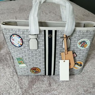 Toryburch Gemini Link Patchs Small ​ZipTote