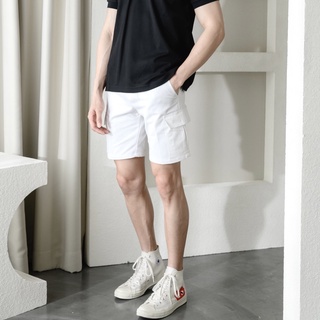 THARIJ กางเกงขาสั้นชาย กระเป๋าข้าง (ความยาว 17.5 นิ้ว) CARGO SHORTS ทรงสวย ขาไม่บาน ตัดเย็บในไทย