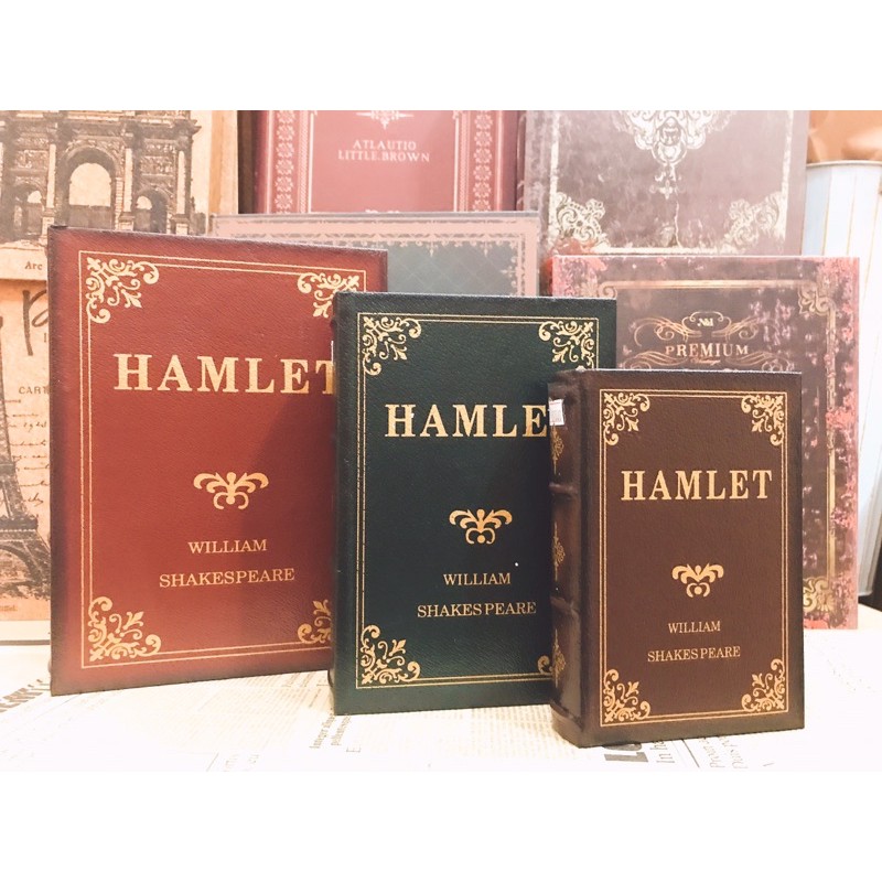CLASSIC VINTAGE HAMLET BOOK SET - VINTAGE DECORTATION - COFFEE SHOP DECORTATION
