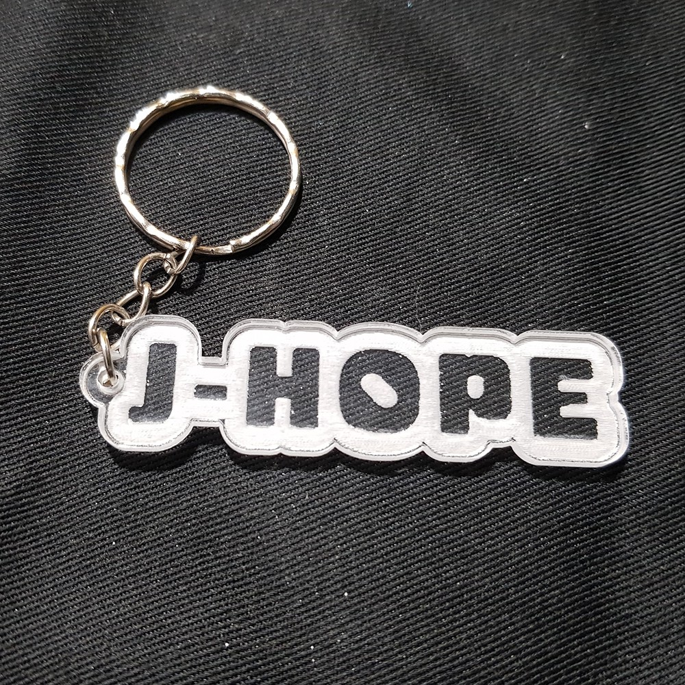 GANTUNGAN J Hope Jhope BTS Bangtan พวงกุญแจพวงกุญแจอะคริลิค