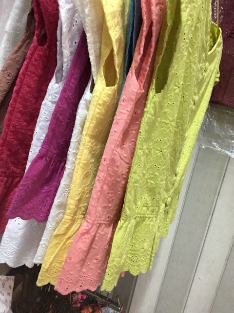 เสื้อลูกไม้ ขาว เหลือง ครีม เทา โอรส ชมพู ส้ม นํ้าตาล รูปที่ 4