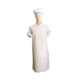 ผ้ากันเปื้อนPVC ขนาด 26x30 นิ้ว สีขาว แพ็คคู่ Aero PVC apron size 26x30 inches. White color. Twin pack