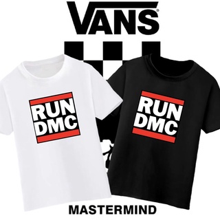 เสื้อยืด เสื้อยืดสีพื้น Tee - รถตู้ RUN DMC เสื้อยืดคู่ 6 สี Unisex ทุกขนาดผ้าฝ้ายแฟชั่นการ์ตูน#COD