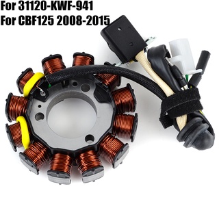 Stator Coil for Honda CBF125 2008-2015 2014 2013 2012 2011 2010 2009 31120-KWF-941 Motorcycle Generator Magneto Coil CBF