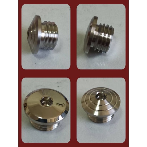 อุดน้ำมันเครื่อง เกลียวหยาบ ฮอนด้า/ยามาฮ่า/ nmax/xmax