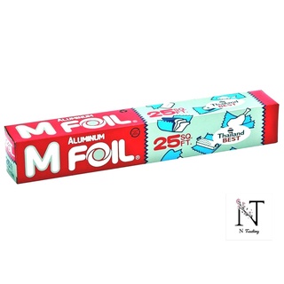 ฟอยล์ เอ็ม ฟอยล์ อลูมิเนียมฟอยล์/M ALUMINUM FOIL ขนาด 12 นิ้วx 25 ฟุต