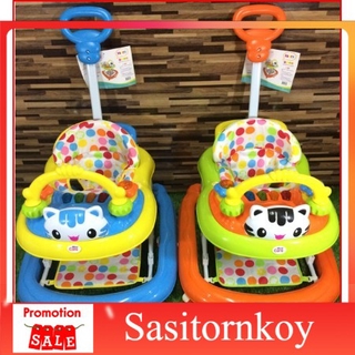 sasitornkoy รถหัดเดินราคาถูก รถหัดเดินเด็กอ่อน ัดเดินหน้แมวเหมียว รุ่นใหม่ล่าสุดคันใหญ่ ปรับระดับได้ รถหัดเดินวงกลม