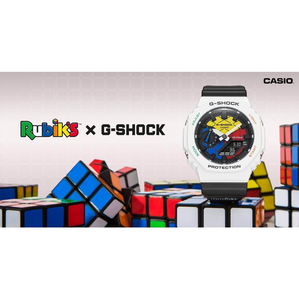 new Gshock RUBIK’S X G-SHOCK LIMITED EDITION GAE-2100RC GAE-2100RC-1A แท้ศูนย์ 1 ปี