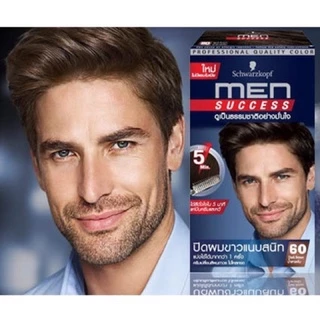 ส่งฟรี/มีไลฟ์ (ซื้อ 2 กล่องขึ้นไป มีของแถม) Schwarzkopf MEN SUCCESS Hair Color 40 ml ชวาร์สคอฟ